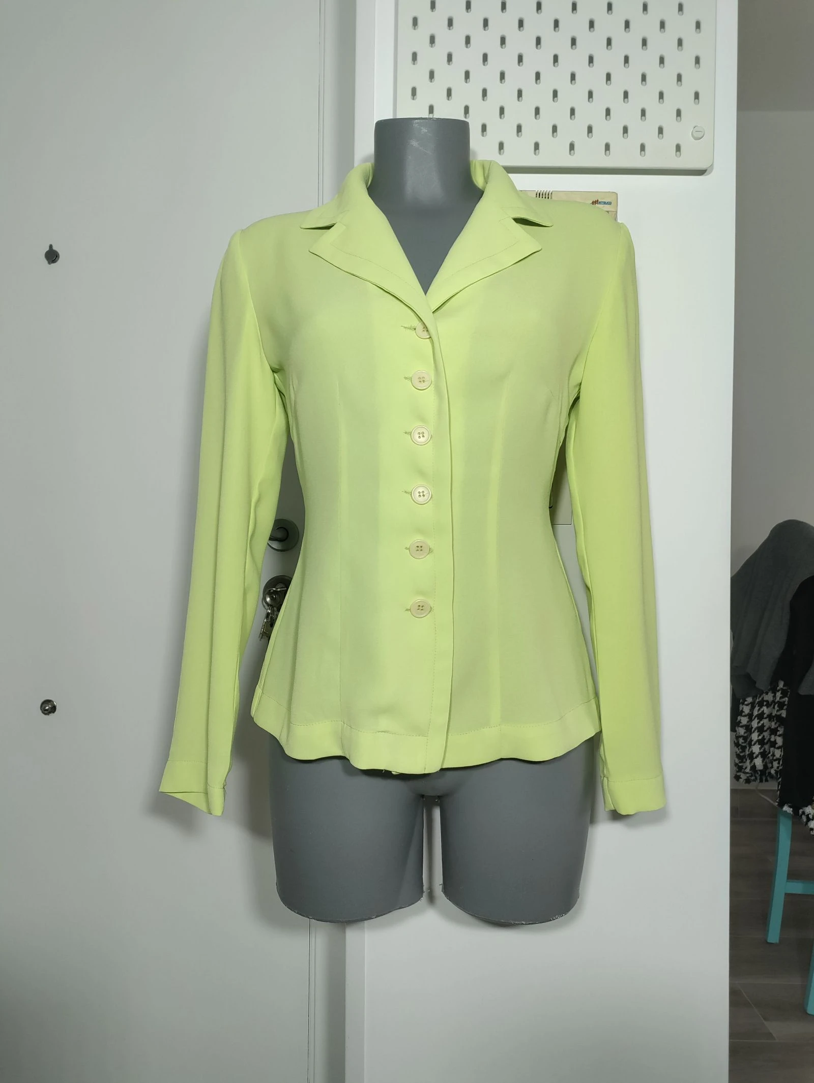 Camisa vintage Zara Classic Elements verde lima | Eu 40 | Made in Spain | Y2K